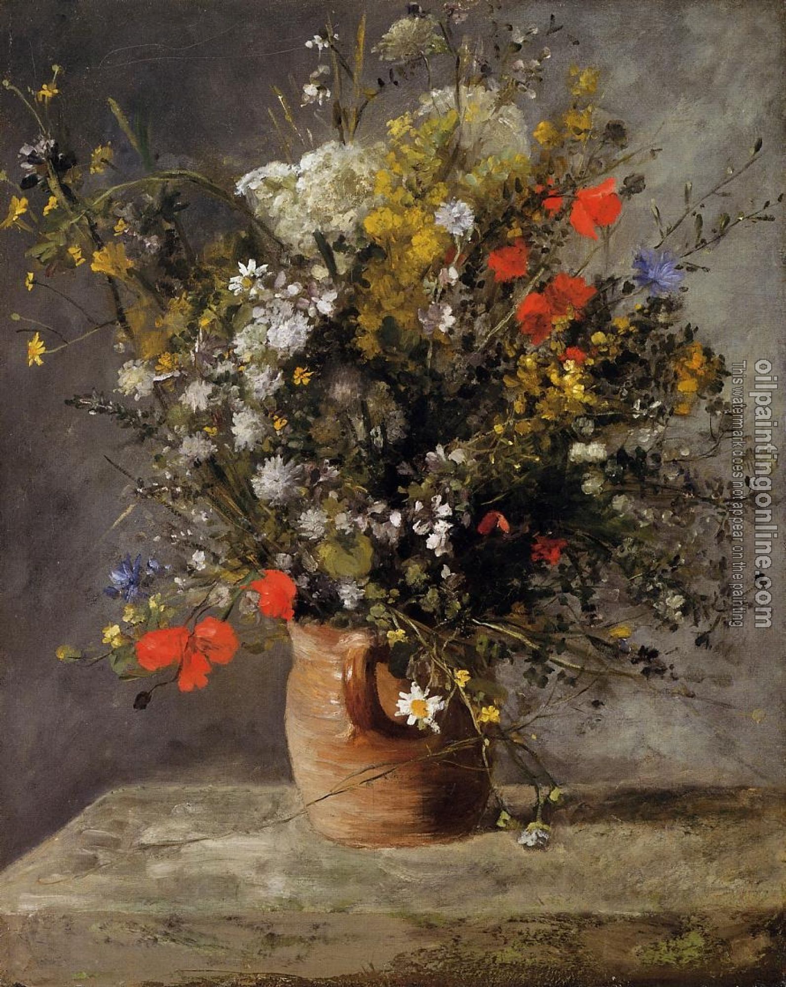 Renoir, Pierre Auguste - Flowers in a Vase